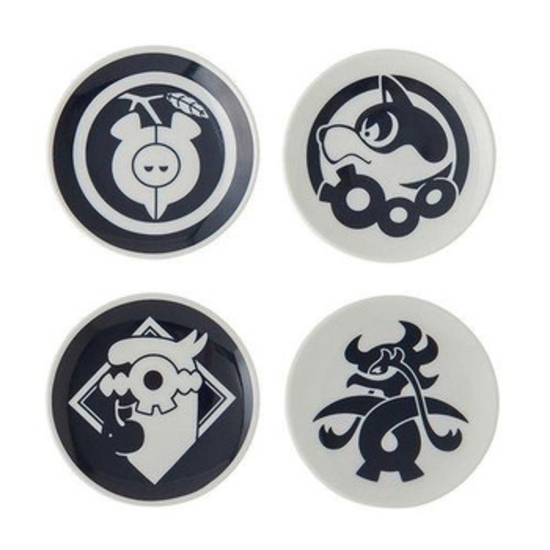 Pokemon Center Original Set Of 4 Small Plates Kitakami Countryside Pecharunt Set