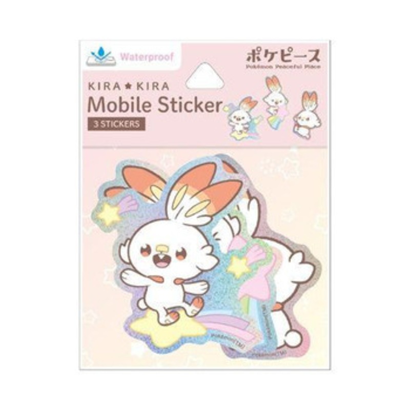 Pokemon Center PokePeace Mobile Sticker Scorbunny 925E