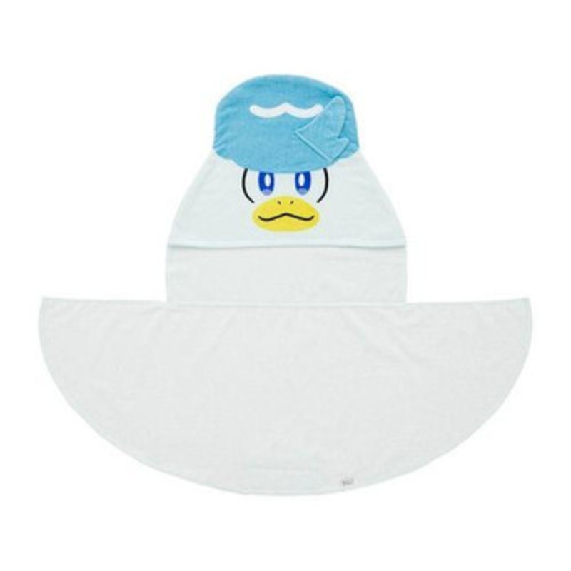 Pokemon Center Original Hood & Tail Attached Towel Quaxly Kids