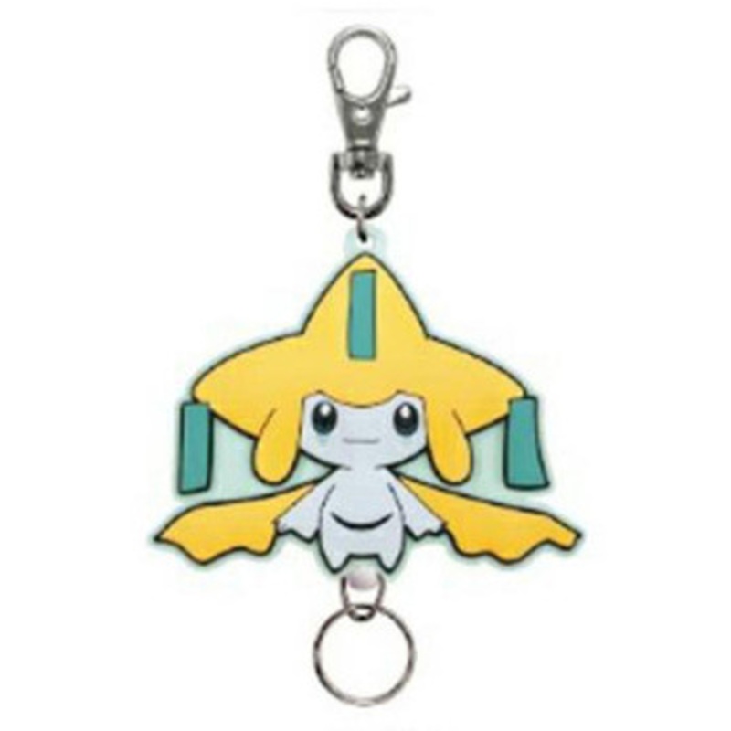 SK Japan Pokemon Rubber Reel Key Holder Jirachi