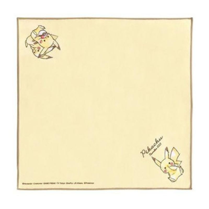 Pokemon Center Lunch Cloth Pikachu Number 025 Sitting Down