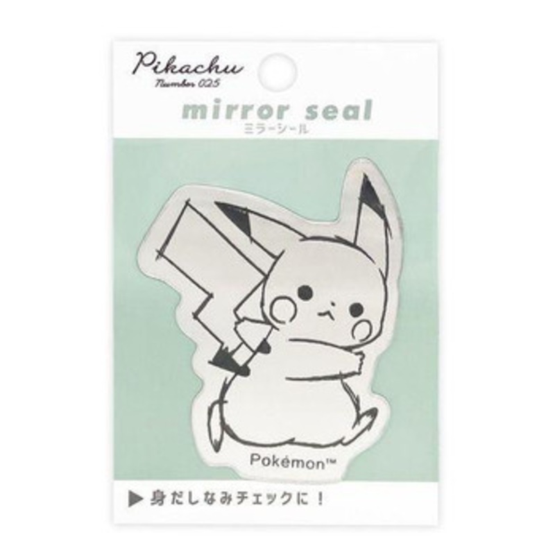 Pokemon Center Mirror Seal Pikachu Number 025 Pikachu Osanpo