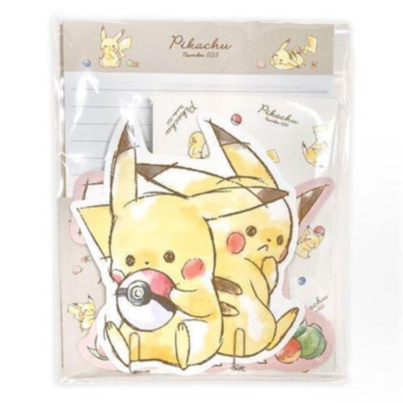 Pokemon Center Original Stationary Set Pikachu number025 Chirashi Set