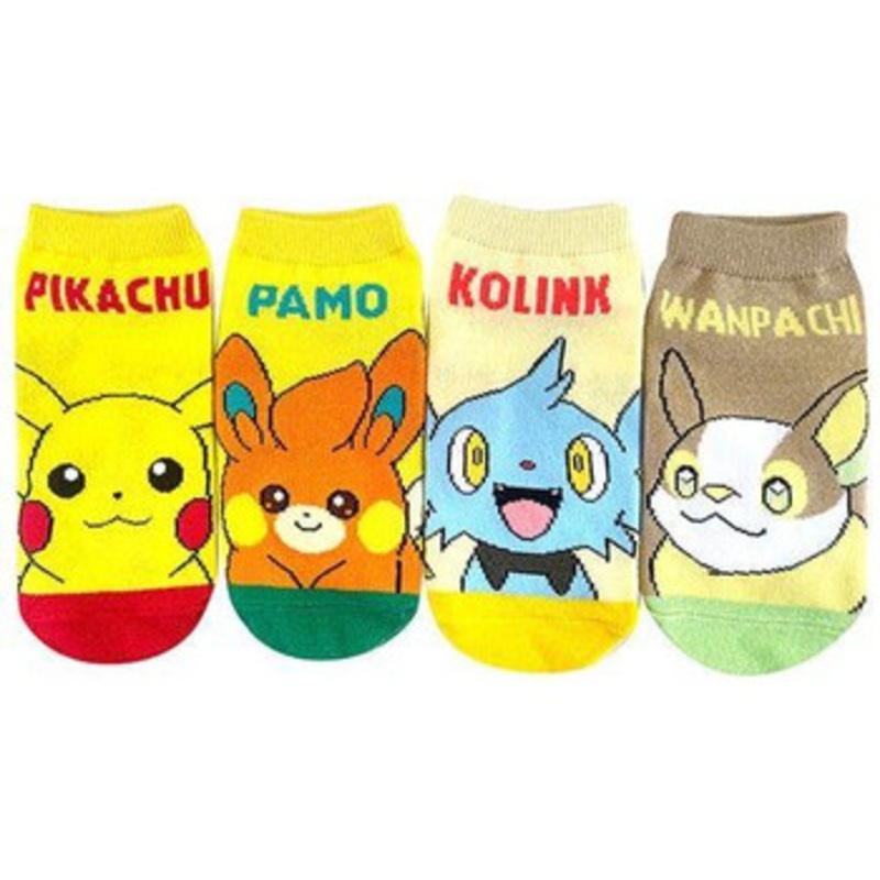 Pokemon Center Character Socks 4 Piece Bundle Junior (15-21cm)