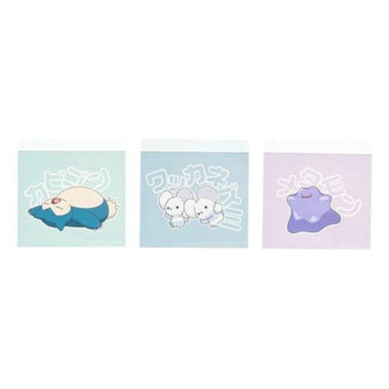 Pokemon Center Mini Memo Set (C Snorlax & Tandemaus & Ditto)