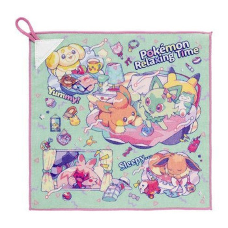 Pokemon Center Original Hand Towel Pokemon Relaxing Time