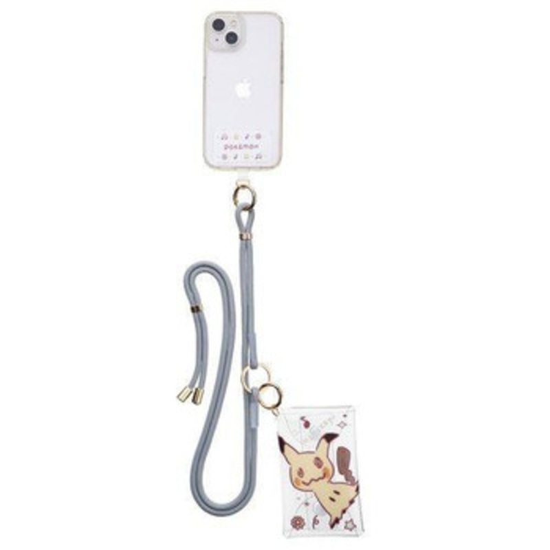 Pokemon Center Original Smartphone Shoulder Strap/Holder with Pouch – Mimikyu