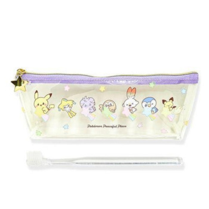 Pokemon Center Toothbrush Pouch Set Ivory Starry Sky PokePeace