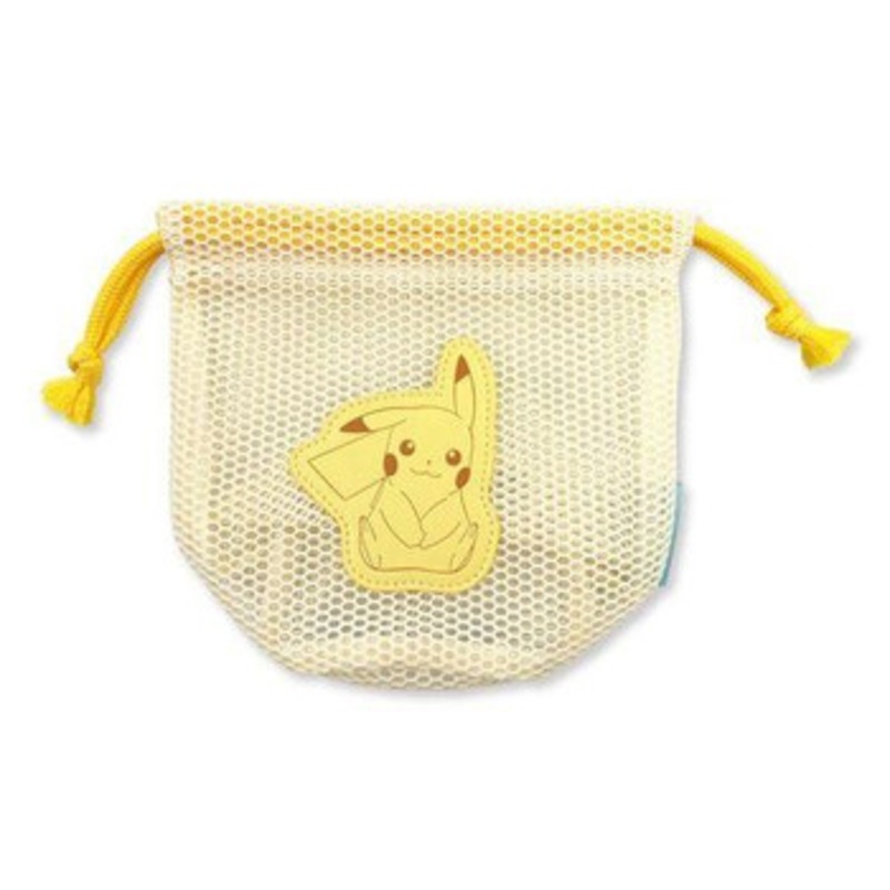 Pokemon Center Mesh Pastel Drawstring Bag  Pikachu