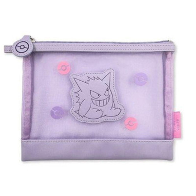 Pokemon Center Mesh Pastel Flat Pouch Gengar