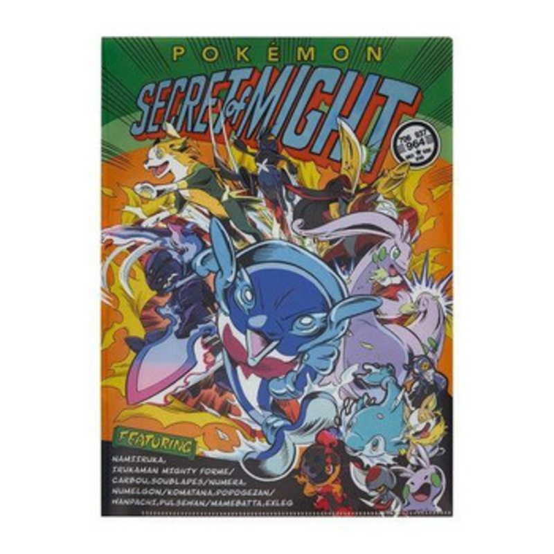 Pokemon Center Original A4 Double Pocket Clear File Secret Of Might