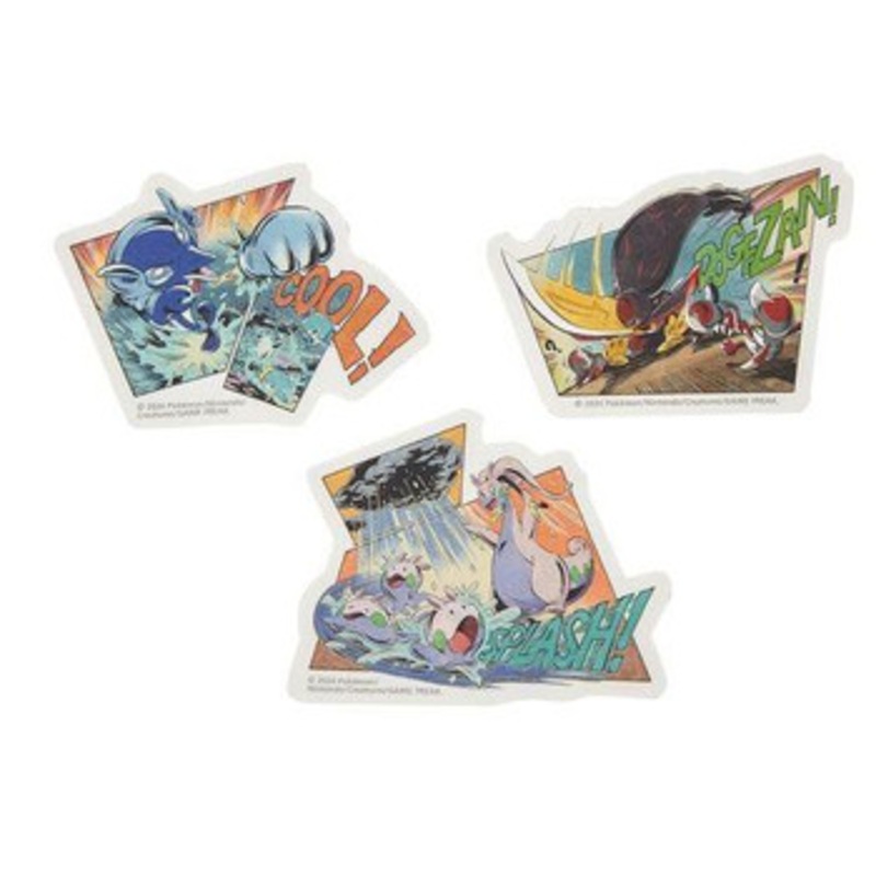 Pokemon Center Original Die-Cut Sticker Secret Of Might Palafin & Kingambit & Goodra
