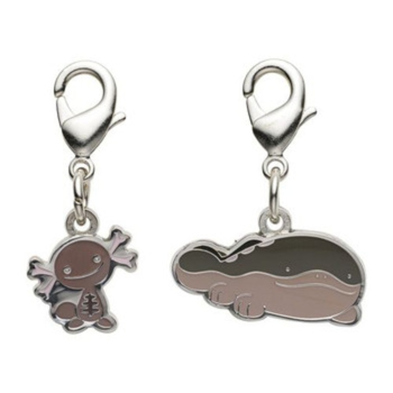Pokemon Center Original Nationwide Pokedex Metal Charm Set / Paldean Wooper Clodsire (194, 980)