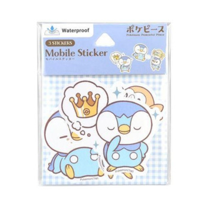 Pokemon Center Original PokePeace Mobile Sticker Piplup