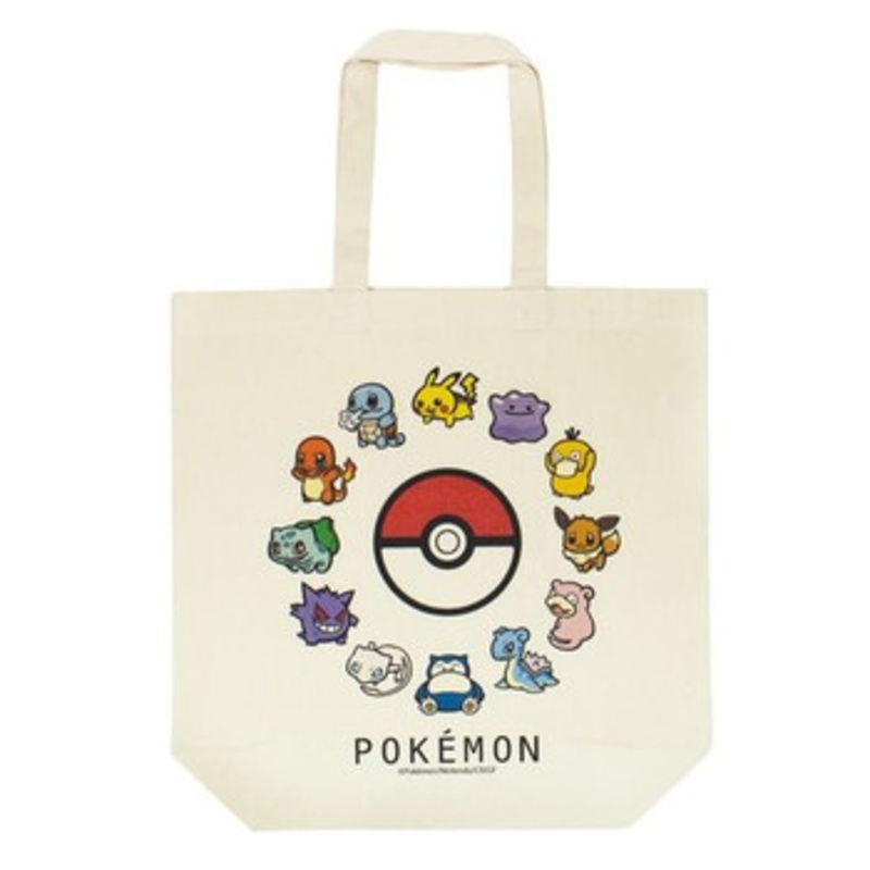 Pokemon Center B-SIDE LABEL Tote Bag – Poke Ball & Gen1