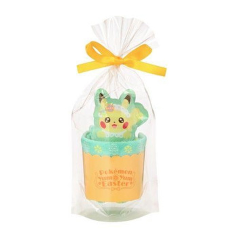 Pokemon Center Original Cupcake Style Hand Towel Pikachu (Pokemon Yum Yum Easter)