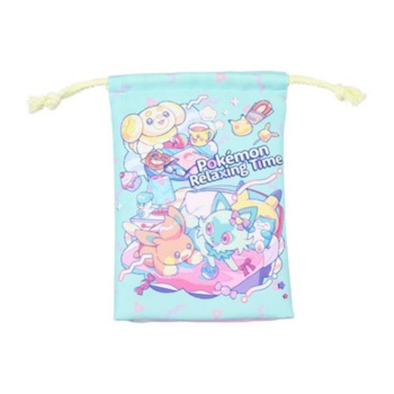 Pokemon Center Original Drawstring Bag – Pokemon Relaxing Time