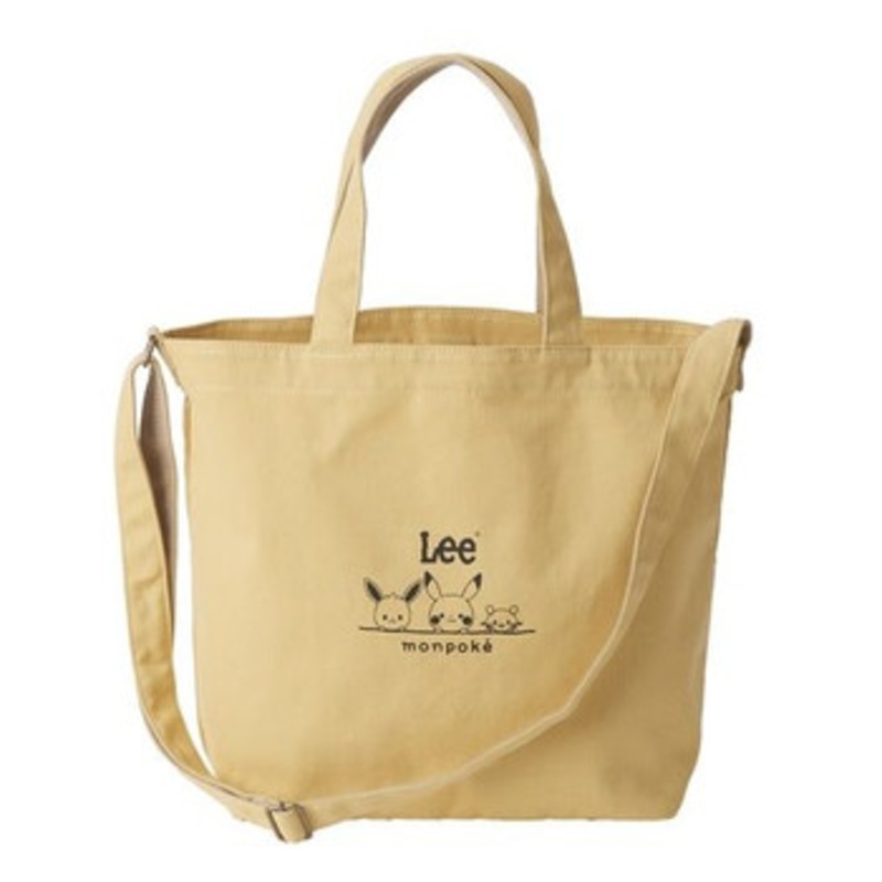 Pokemon Center Original Monpoke x Lee Canvas Mother’s Tote Bag (Pastel Yellow)