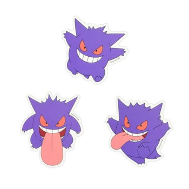 Pokemon Center Original Phone Case Stickers Gengar (3 Stickers)