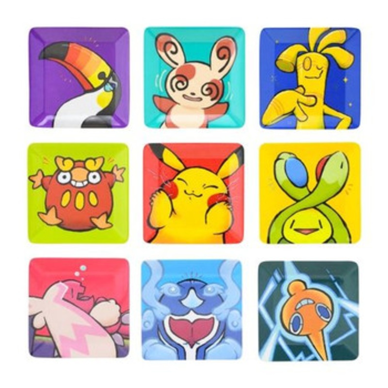 Pokemon Center Original Square Melamine Plate Collection (What’s your charm point?) (SINGLE RANDOM)