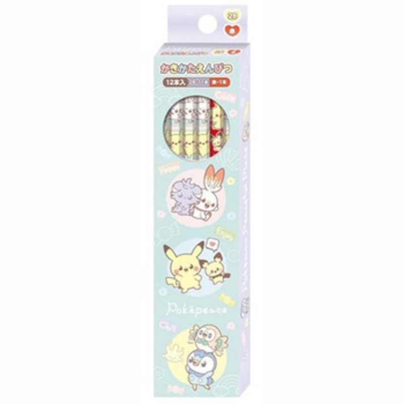 Showa Note Pokemon Center PokePeace 2B Pencil Set of 12