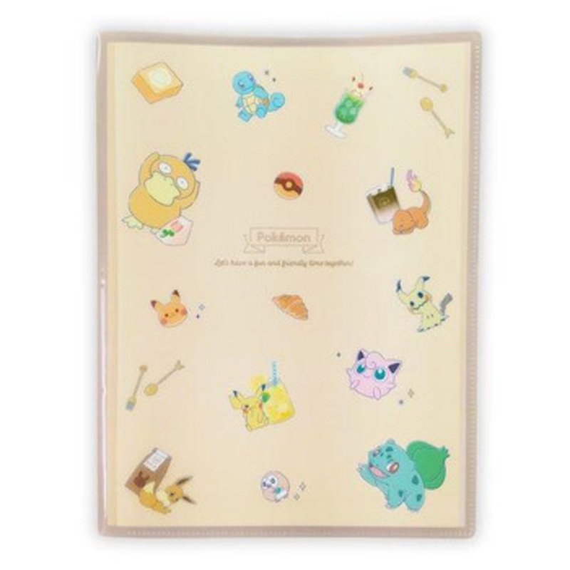 Pokemon Center Original 10 Pocket Clear File (Tea Time)