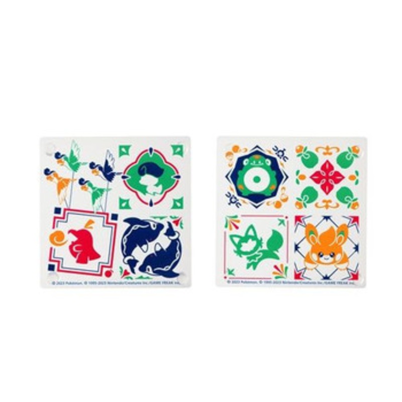 Pokemon Center Original Acrylic Drink Coaster (Set of 2) – Paldea Tile