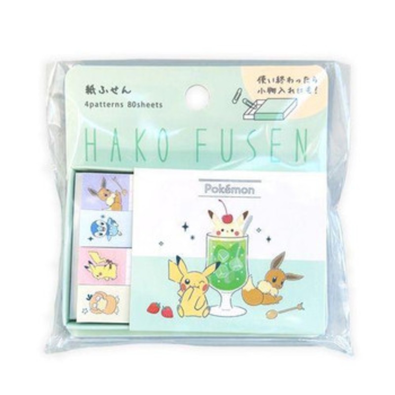 Pokemon Center Original Box of Sticky Notes Melon Soda (Tea Time)