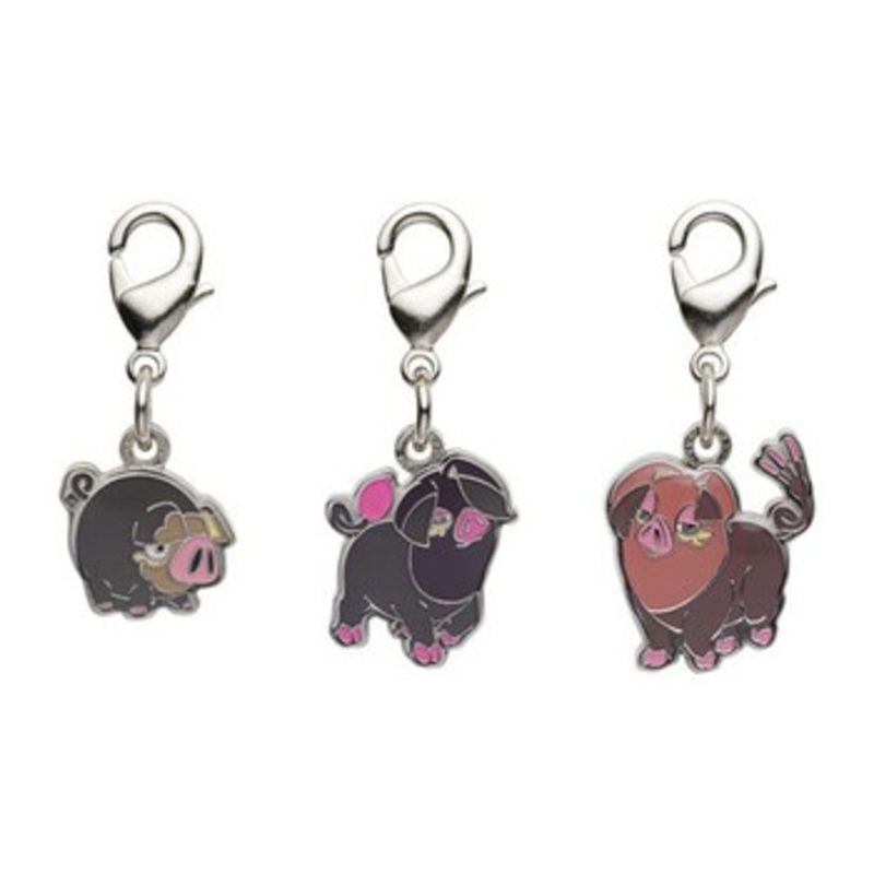 Pokemon Center Original Nationwide Pokedex Metal Charm Set / Lechonk Oinkologne (915, 916)