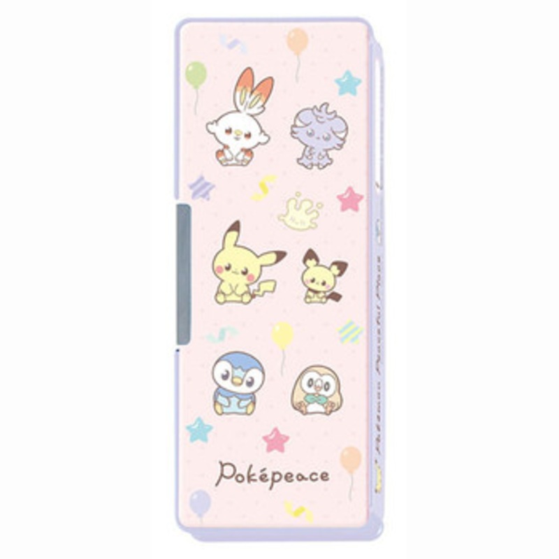 Showa Note Pokemon Center PokePeace Double-sided Open Pencil Case – Hologram Pink and Blue