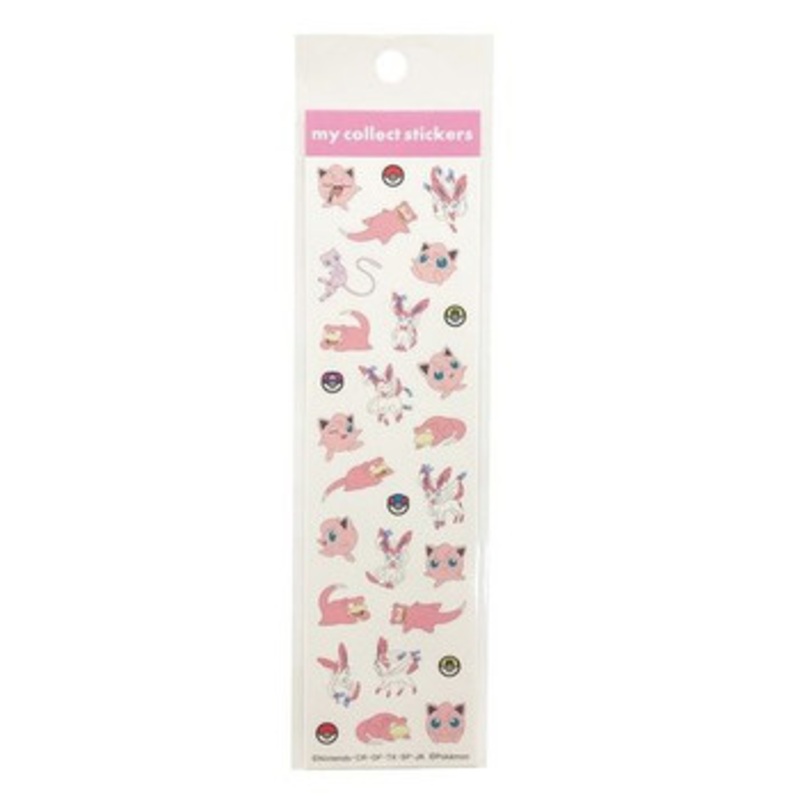 Pokemon Center Original My Collect Stickers Set – Pink