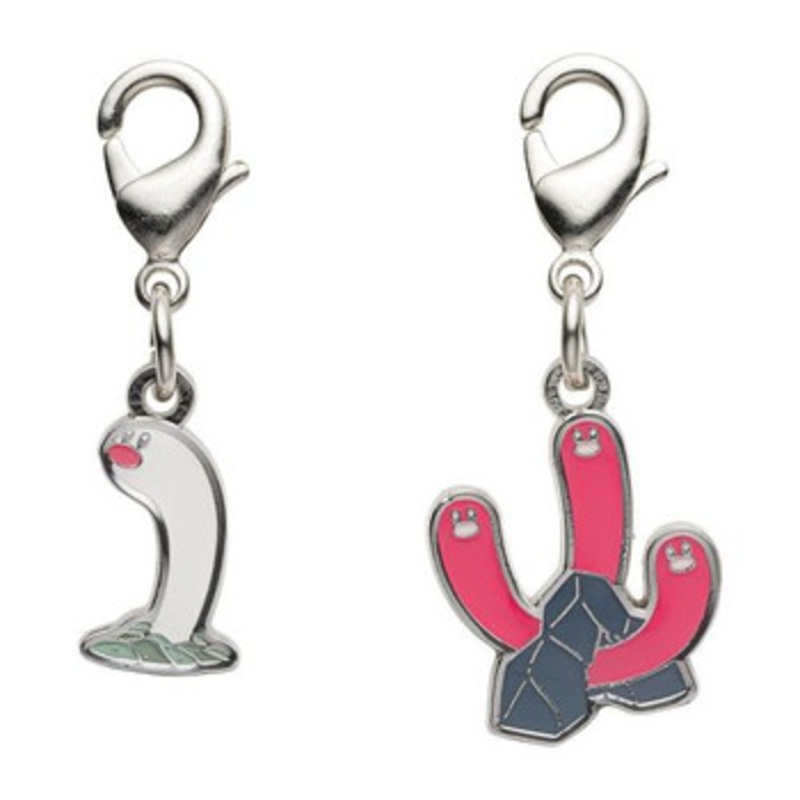 Pokemon Center Original Nationwide Pokedex Metal Charm Set / Wiglett Wugtrio (960, 961)