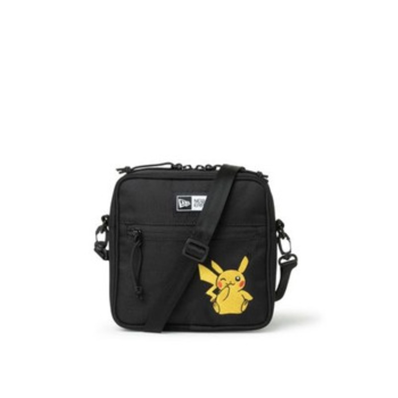 Pokemon Center Original NEW ERA Square Shoulder Pouch Pikachu BLK