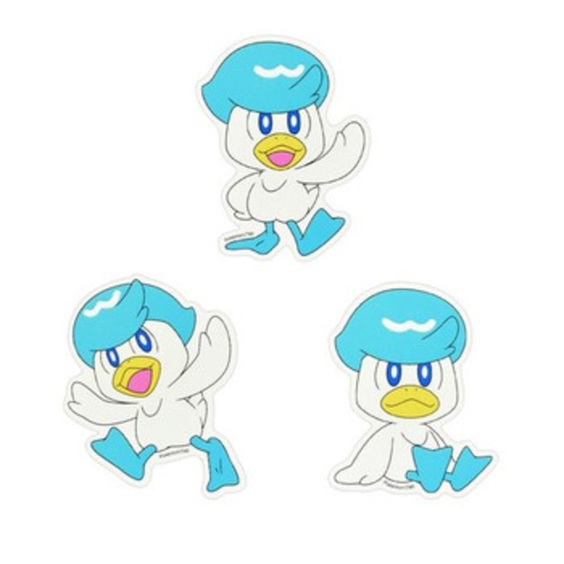 Pokemon Center Original Phone Case Stickers Quaxly (3 Stickers)