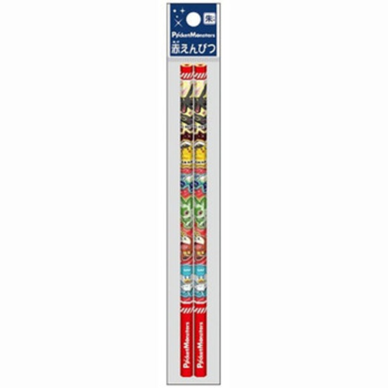 Showa Note Pokemon Center 2B Red Colored Pencil (Captain Pikachu and Friends)