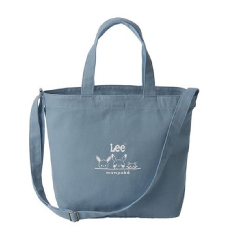 Pokemon Center Original Monpoke x Lee Canvas Mother’s Tote Bag (Denim Blue)