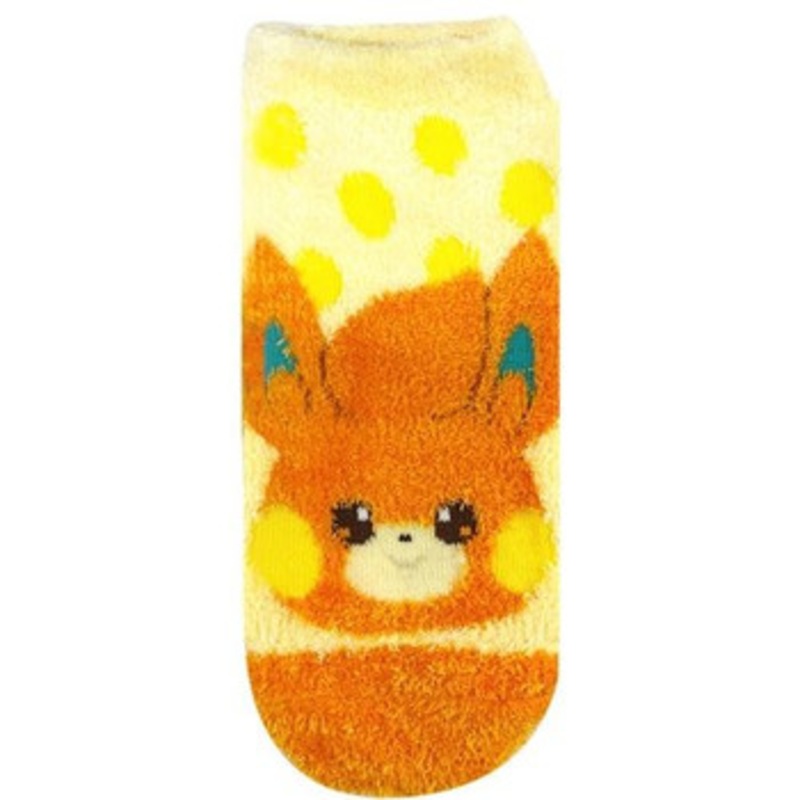 Pokemon Center Original Fluffy Socks MokoMoko Polkadot Pawmi (23~25cm)