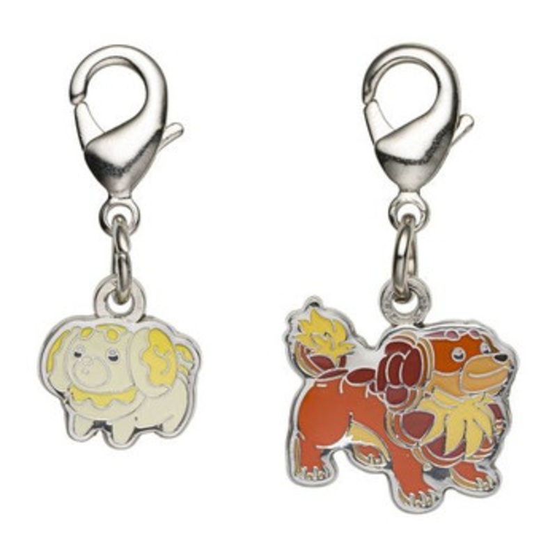 Pokemon Center Original Nationwide Pokedex Metal Charm Set / Fidough Dachsbun (926, 927)