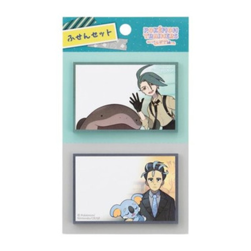 Pokemon Center Original Sticky Note Set – Rika & Larry (Pokemon Trainers)