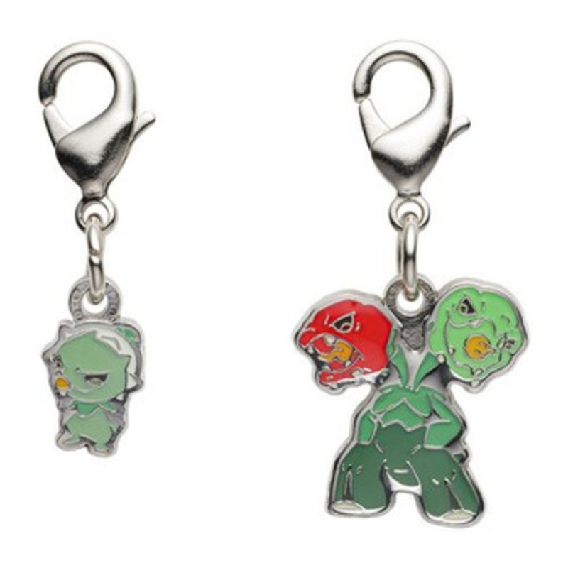 Pokemon Center Original Nationwide Pokedex Metal Charm Set / Capsakid Scovillain (951, 952)