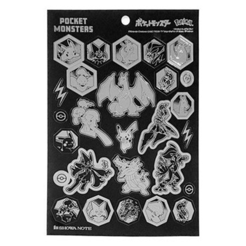 Pokemon Center Original Sticker Set Skeledirge (Black Cool Series)
