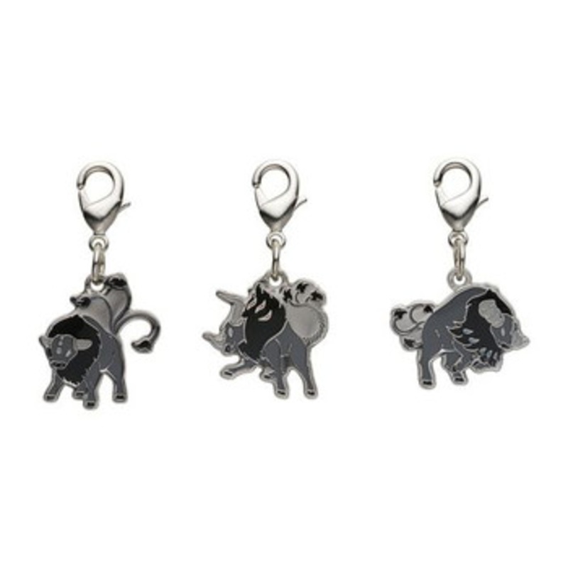 Pokemon Center Original Nationwide Pokedex Metal Charm Set / Paldean Tauros (128)