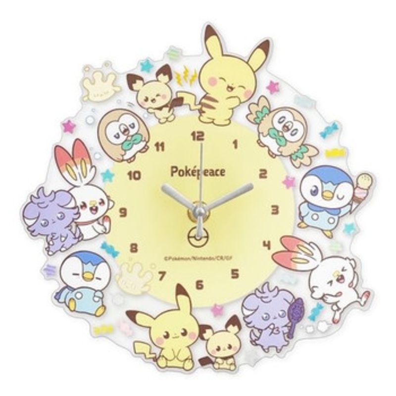 Pokemon Center Original Pokepiece Wall Clock
