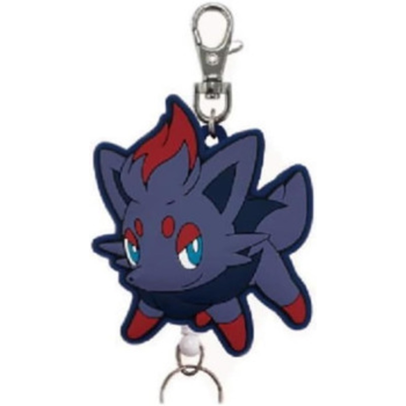 SK JAPAN Pokemon Center Rubber Reel Keychain Zorua