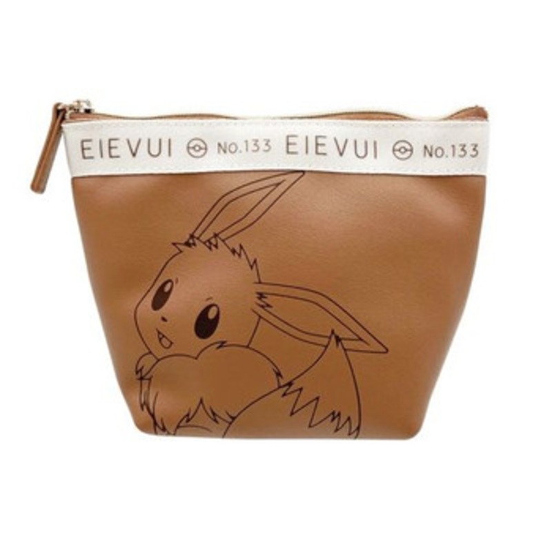 Pokemon Center Original Boat-shaped Pouch Eevee (Logo Tape Series)