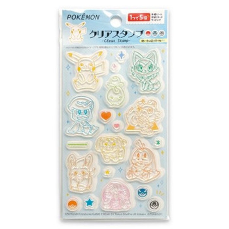 Pokemon Center Original Clear Sticker Set D