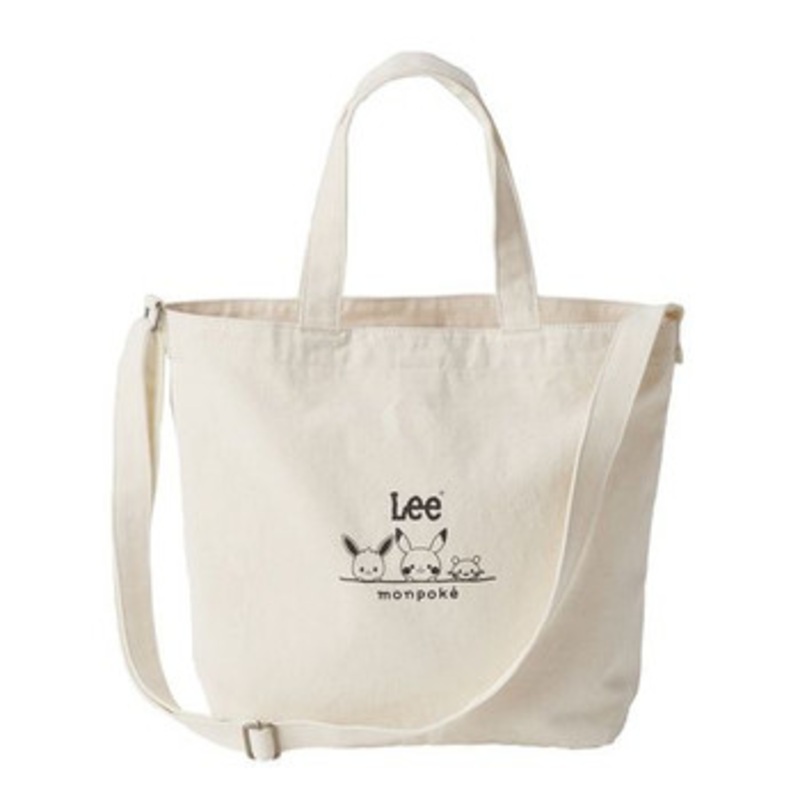 Pokemon Center Original Monpoke x Lee Canvas Mother’s Tote Bag (Broken White)