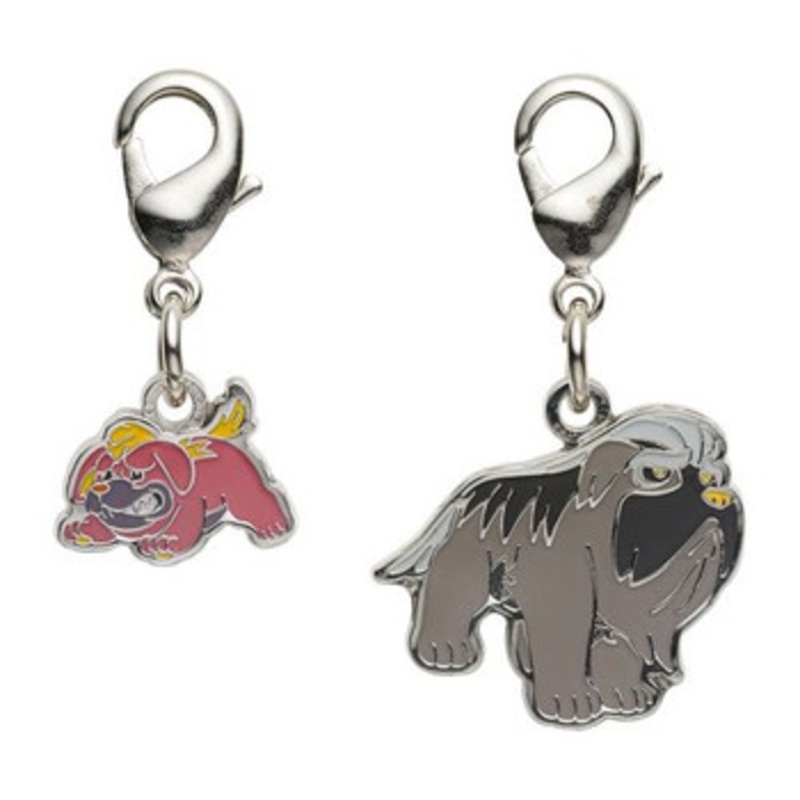 Pokemon Center Original Nationwide Pokedex Metal Charm Set / Maschiff Mabosstiff (942, 943)
