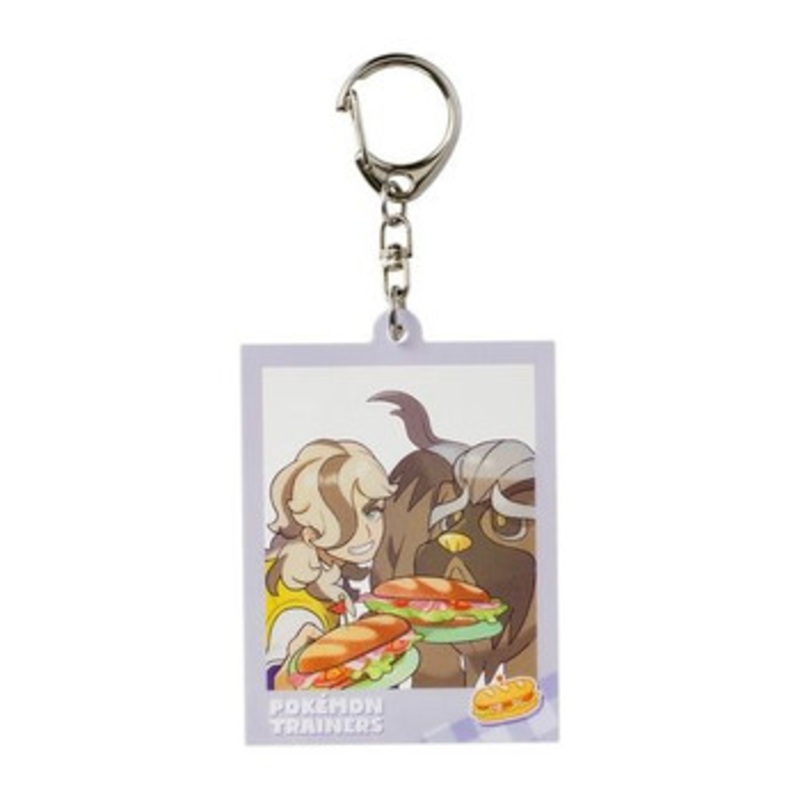 Pokemon Center Original Photo Frame Style Acrylic Keychain Arven & Mabosstiff (Pokemon Trainers)