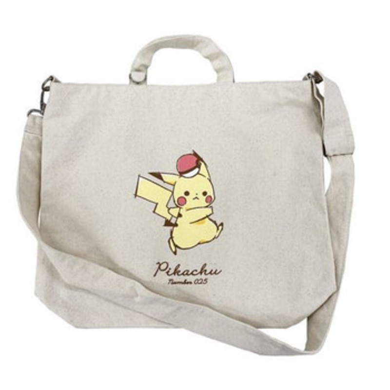 Pokemon Shoulder Tote Pikachu Number 025 Pokeball